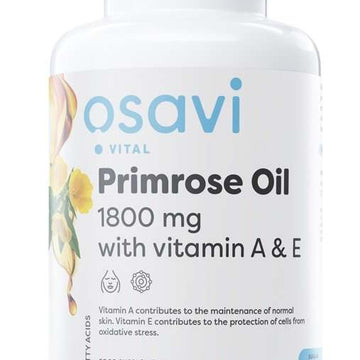Osavi Primrose Oil with Vitamin A & E, 1800mg - 180 softgels