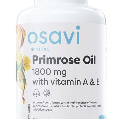 Osavi Primrose Oil with Vitamin A & E, 1800mg - 180 softgels