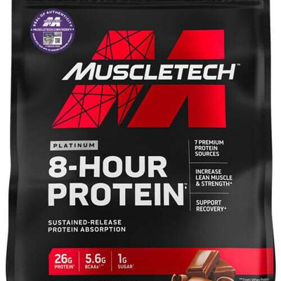 MuscleTech Platinum 8-Hour Protein, Vanilla - 2080 grams
