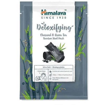 Himalaya Detoxifying Charcoal & Green Tea Bamboo Sheet Mask - 30 ml.
