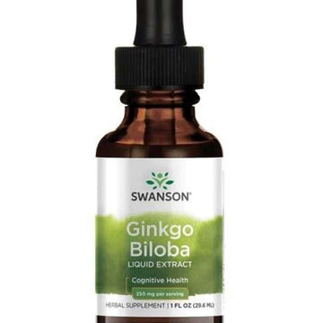 Swanson Ginkgo Biloba Liquid Extract, 250mg - 29 ml.