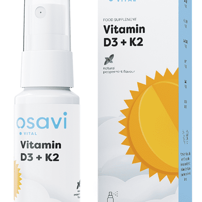 Osavi Vitamin D3 + K2 Oral Spray, Peppermint - 25 ml.