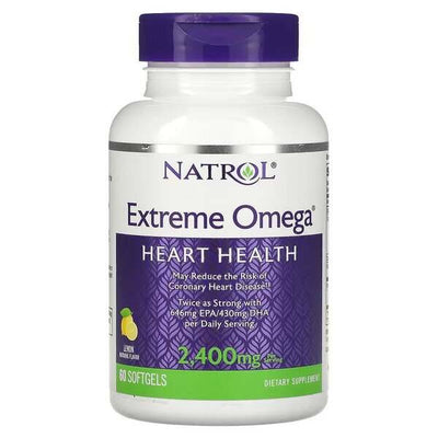 Natrol Extreme Omega, 2400mg (Lemon) - 60 softgels