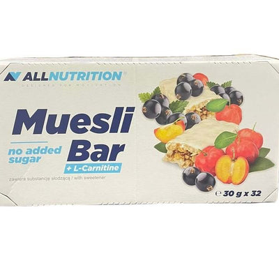 Allnutrition Muesli Bar + L-Carnitine, Yoghurt & Blackcurrant - 32 bars