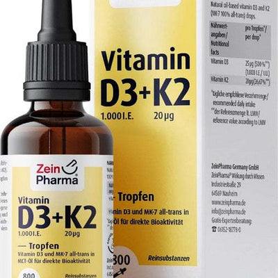 Zein Pharma Vitamin D3 + K2 - 25 ml.