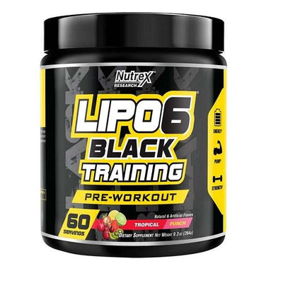 Nutrex Lipo-6 Black Training, Tropical Punch - 264 grams