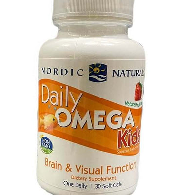 Nordic Naturals Daily Omega Kids, Natural Fruit Flavor - 30 softgels