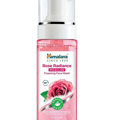Himalaya Organic Rose Radiance Micellar Foaming Face Wash - 150 ml.