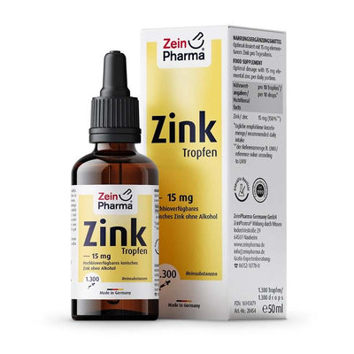 Zein Pharma Zinc Drops, 15mg - 50 ml.