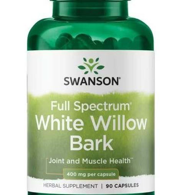 Swanson Full Spectrum White Willow Bark, 400mg - 90 caps
