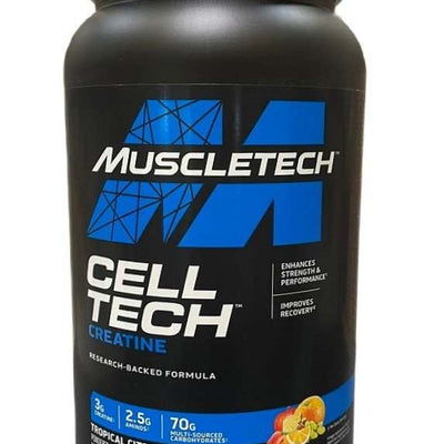 MuscleTech Cell-Tech Creatine, Tropical Citrus Punch (New Formula) - 1130 grams