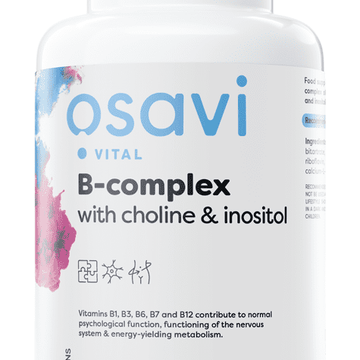Osavi B-Complex with Choline & Inositol - 120 vegan caps