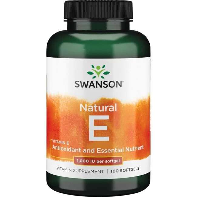 Swanson Vitamin E, 1000 IU - 100 softgels