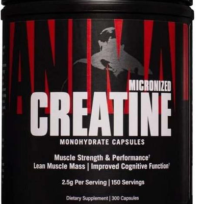Animal Micronized Creatine Monohydrate Capsules - 300 caps