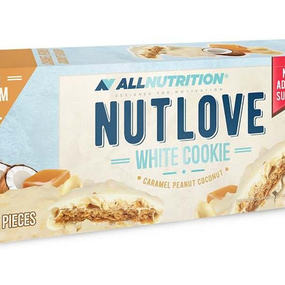 Allnutrition Nutlove White Cookie, Caramel Peanut Coconut - 8 cookies
