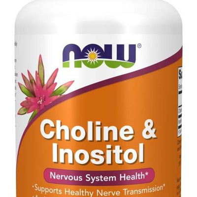 NOW Foods Choline and Inositol - 100 vcaps