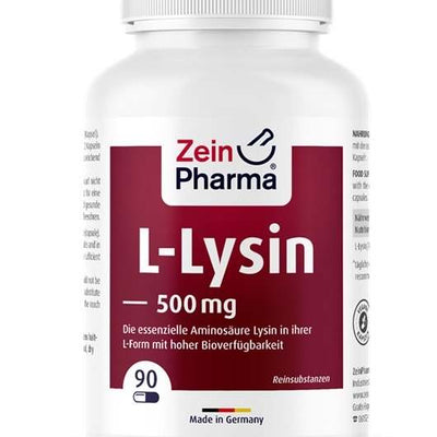 Zein Pharma L-Lysine, 500mg - 90 vcaps