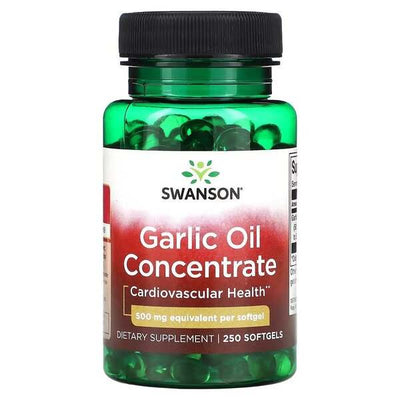 Swanson Garlic Oil Concentrate, 500mg - 250 softgels