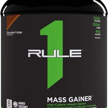 Rule One Mass Gainer, Chocolate Fudge - 2600 grams