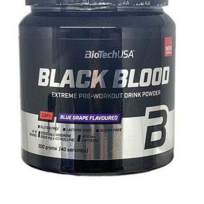 BioTechUSA Black Blood CAF+, Blue Grape - 300 grams