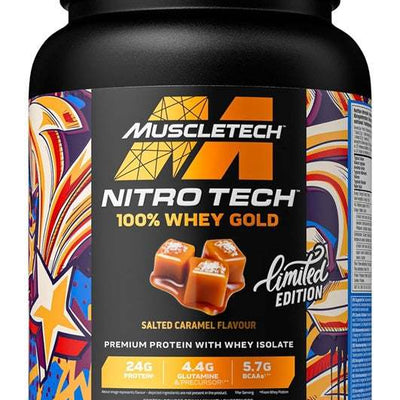 MuscleTech Nitro-Tech 100% Whey Gold, Salted Caramel - 908 grams