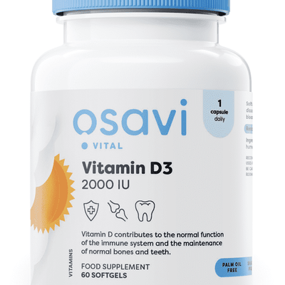 Osavi Vitamin D3, 2000IU - 60 softgels