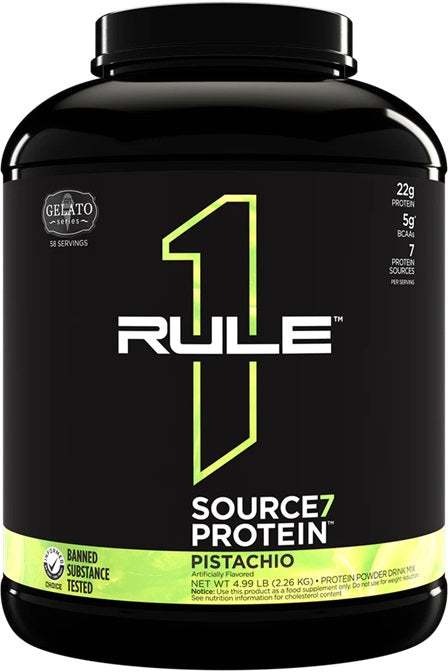 Rule One Source7 Protein, Pistachio Gelato - 2260 grams