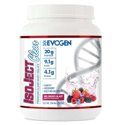 Evogen IsoJect Clear, Wildberry Blast - 520 grams