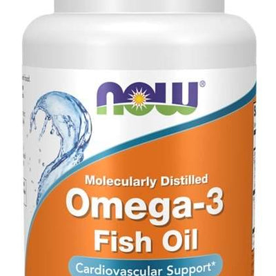 NOW Foods Omega-3 Fish Oil, Molecularly Distilled - 30 softgels