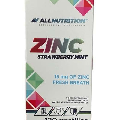 Allnutrition Zinc, 15mg (Strawberry Mint) - 120 pastilles