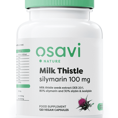 Osavi Milk Thistle, Silymarin 100mg - 120 vegan caps