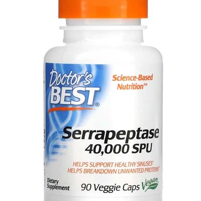 Doctor's Best Serrapeptase, 40 000 SPU - 90 vcaps