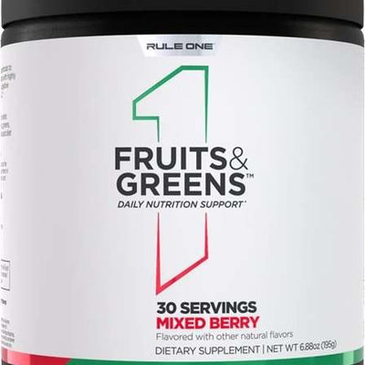 Rule One Fruits & Greens, Mixed Berry - 195 grams