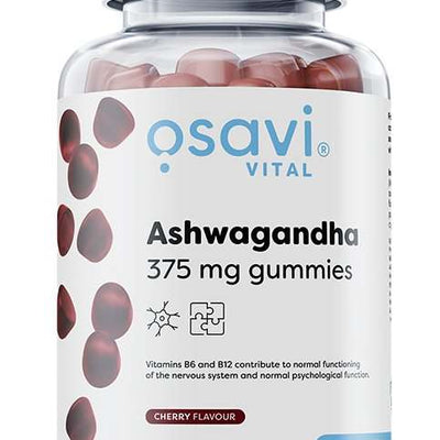 Osavi Ashwagandha 375mg Gummies, Cherry - 90 gummies