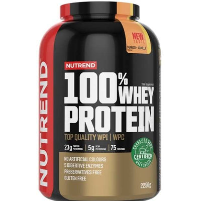 Nutrend 100% Whey Protein, Mango + Vanilla - 2250 grams