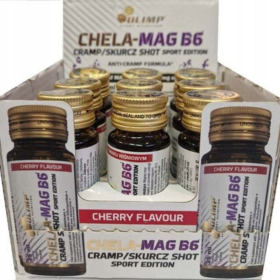 Olimp Nutrition Chela Mag B6, Cherry - 9 x 25 ml.