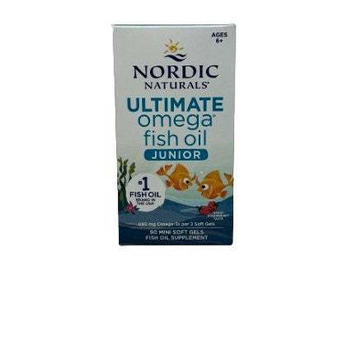 Nordic Naturals Ultimate Omega Fish Oil Junior, 680mg Strawberry (EAN 768990891069) - 90 mini softgels