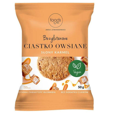 Levann Gluten Free Oat Cookie, Salted Caramel - 26 x 50g