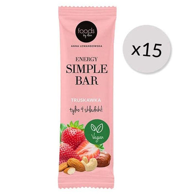 Levann Energy Simple Bar, Strawberry - 15 x 35g