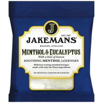 Jakemans Cough Sweets Menthol & Eucalyptus 73g - welzo