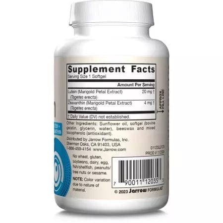 Jarrow Formulas lutein 20mg & zeaxanthin 4mg