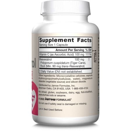 Jarrow Formulas resveratrol 100mg