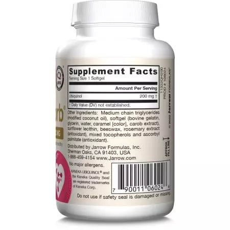 Jarrow Formulas Ubiquinol QHAbsorb 200mg 30 Softgels