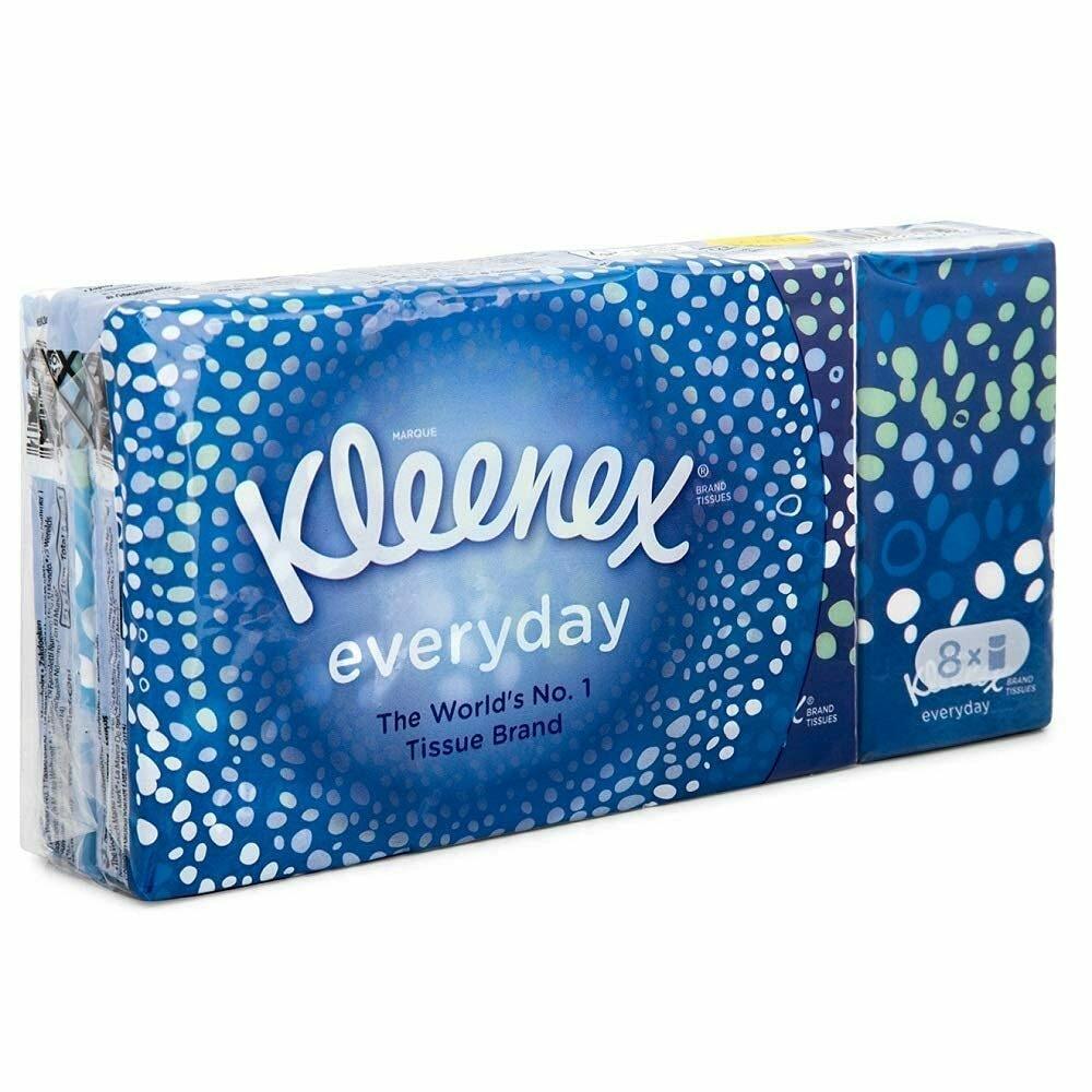 Kleenex Everyday Pocket Pack Tissues Pack of 8 - welzo