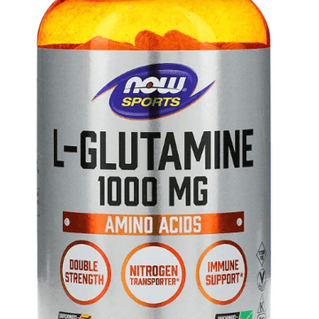 L-Glutamine, Double Strength, 1,000 mg, 240 Capsules - Now Foods - welzo