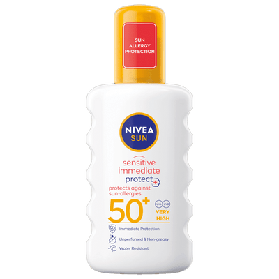 Nivea Sun Sensitive Immediate Protect Spray SPF50+ UVA 4* 200ml - welzo