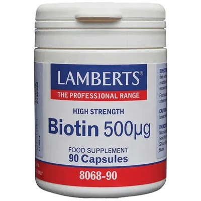 Lamberts Biotin Capsules 500mcg Pack of 90 - welzo