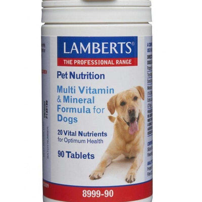 Lamberts Pet Nutrition Multi Vitamin & Mineral for Dogs Tablets Pack of 90 - welzo