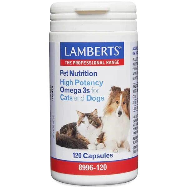 Lamberts Pet Nutrition Omega 3 Capsules for Cats and Dogs Pack of 120 - welzo