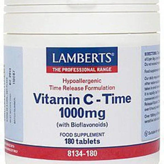 Lamberts Vitamin C Time with Bioflavonoids Tablets 1000mg Pack of 180 - welzo